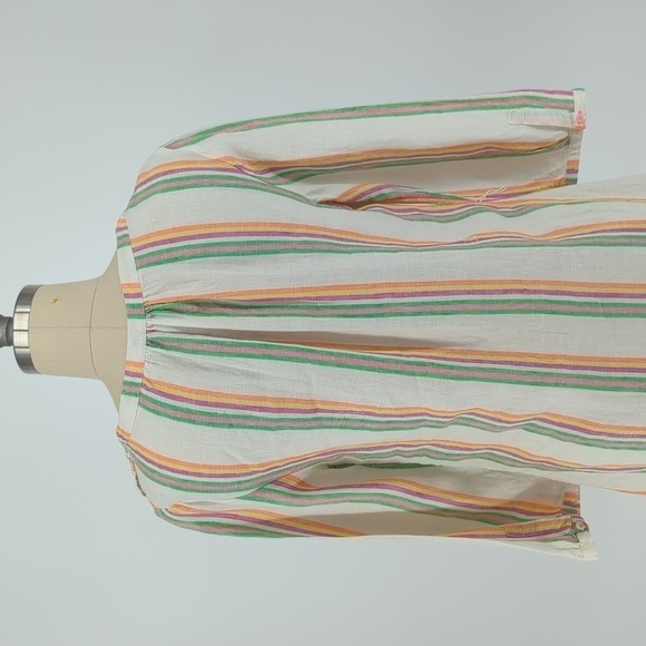 Boden Striped Tunic Dress Ivory Pink 4R preppy coastal beach summer hipster - Picture 4 of 7
